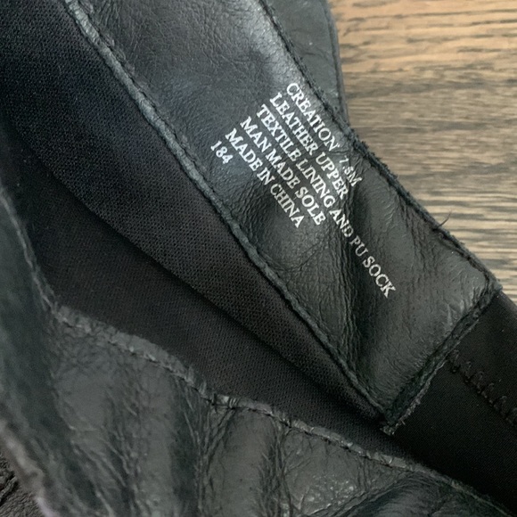 Black leather above knee boots - size 7 - Picture 5 of 7